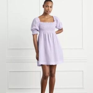 NEW with tags Hill House Nap Dress Light Purple and White Striped Size Small